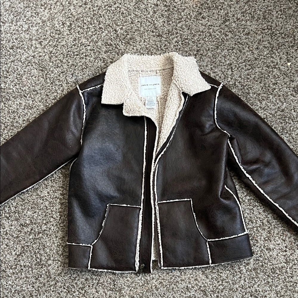 Janie & Jack Shearling Jacket with Cream Lining